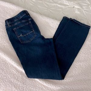 Women’s M by Maurices X Long boot cut jeans in size 14.
